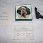 Peppermint Kiss by Donald Zolan Miniature 3 1/4"" Collectors Plate with COA & Stand