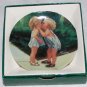 Peppermint Kiss by Donald Zolan Miniature 3 1/4"" Collectors Plate with COA & Stand