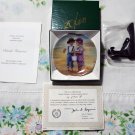 Seaside Treasures by Donald Zolan Miniature 3 1/4"" Collectors Plate with COA & Stand