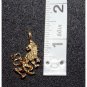 14K Double Gold Filled 3D Leo Lion Charm/Pendant Zodiac