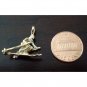 14K Double Gold Filled 3D Skier Charm/Pendant