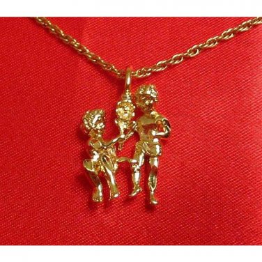 14K Double Gold Filled Gemini Charm/Pendant
