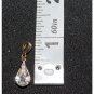 14K Double Gold Filled Tear Drop Crystal Charm/Pendant