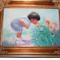 Easter Morning by Donald Zolan Framed Canvas Transfer 7 x 9 With Certificate