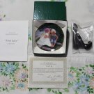 First Love by Rob Anders Miniature 3 1/4"" Collectors Plate New Mint COA & Stand