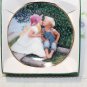 First Love by Rob Anders Miniature 3 1/4"" Collectors Plate New Mint COA & Stand