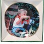 Digging In by Rob Anders 3 1/4"" Miniature Collectors Plate COA & Stand