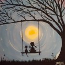 Child on swing