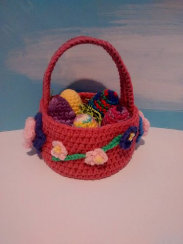 Pink (rose) Easter Basket