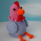 Kitchen chicken small ( pink and periwinkle)