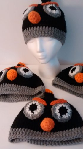 Black Angry Bird Hat