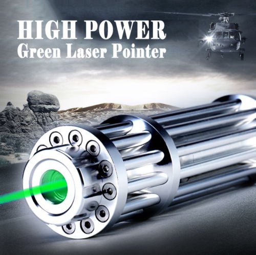 High Power Laser Pointer Pen Green 532nm Military Zoomable Burning Beam 18650