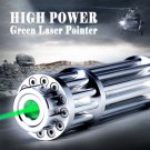 High Power Laser Pointer Pen Green 532nm Military Zoomable Burning Beam 18650