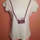 FRZ Medium Mint Green Photographer Photography Camera Graphic Cotton Tee Shirt