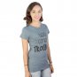 Three For Twelve Here Comes Trouble Junior's Blue T-shirt NEW Sizes M-XL