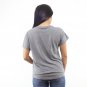 Adidas  Trefoil & Graphic Silver Logo Women's Grey T-shirt NEW Sizes XS-2XL