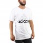 Adidas Black And Whit Performance Logo Men's White T-shirt NEW Sizes L-2XL