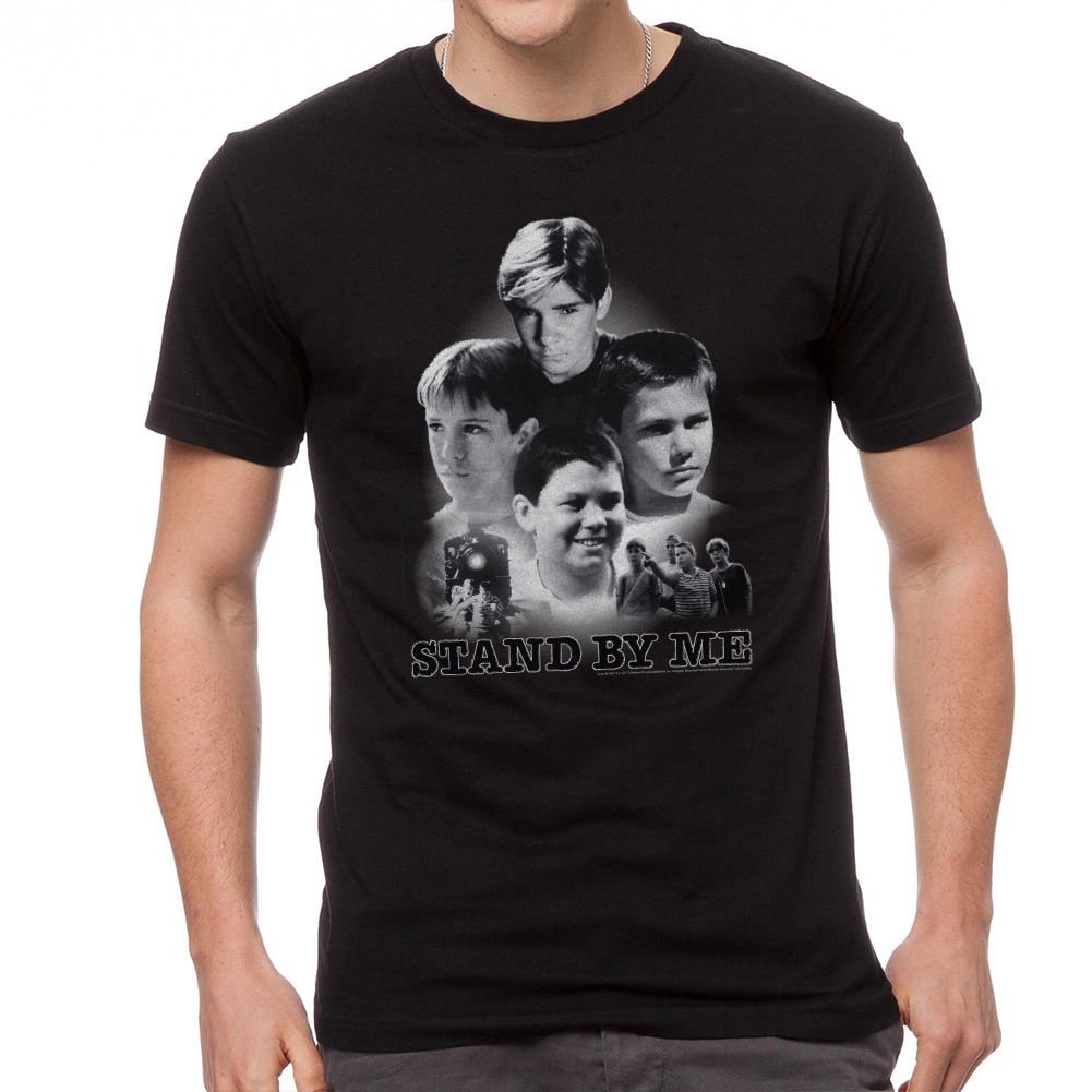 Stand By Me Poster Collage Men's Black Tshirt NEW Sizes S2XL