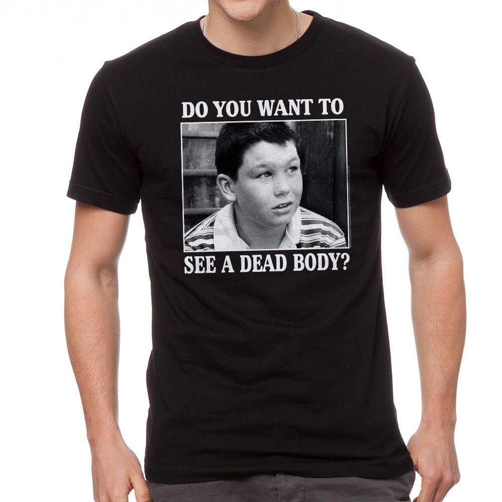 Stand By Me Dead Body Men's Black Tshirt NEW Sizes S2XL