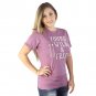 Three For Twelve Young Wild and Free Junior's Purple T-shirt NEW Sizes S-XL