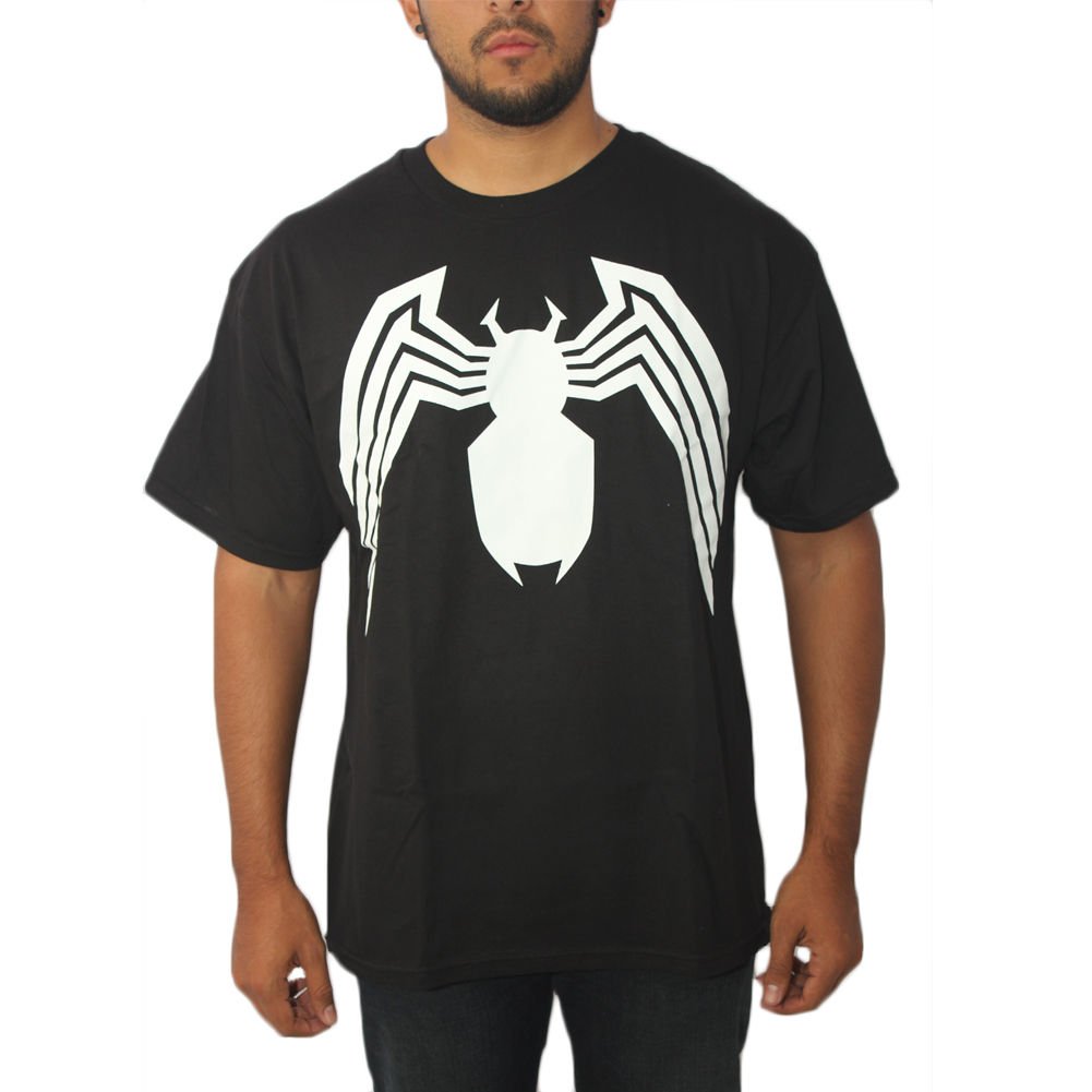 Marvel Spider-Man: Venom Logo Men's Black T-shirt NEW Sizes XS-2XL