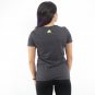 Adidas Blue & Green Three Stripe Heart Women's Grey T-shirt NEW Sizes M-XL
