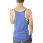 Mustache Brigade Pixelated Logo Men's Blue Tank Top NEW Sizes S-L
