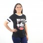 Disney Mickey Mouse Sleeve Stripes Women's Black Raglan T-shirt NEW Sizes S-XL