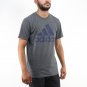Adidas Performance Logo Stars Sprangled Men's Grey T-shirt NEW Sizes M-2XL