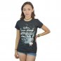 Hello Kitty Who Cares About Mermaids? Women's Black T-shirt NEW Sizes XS-XL