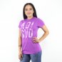 Adidas Typography Logo & Back Brandmark Women's Purple T-shirt NEW Sizes S-L