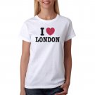 I Love London Women's White T-shirt NEW Sizes S-2XL