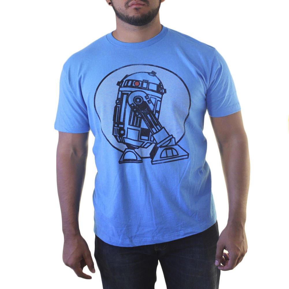 Star Wars R2d2 Mens Blue T Shirt New Sizes M 2xl 9412