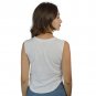 Nylon Apparel USA Glitter Lips Women's White Crop Tank NEW Sizes S-L