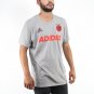 Adidas Performance logo Soccer Life Men's Grey T-shirt NEW Size L