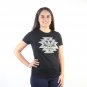 Adidas Trefoil Grey and Golden Women's Black T-shirt NEW Sizes S-L