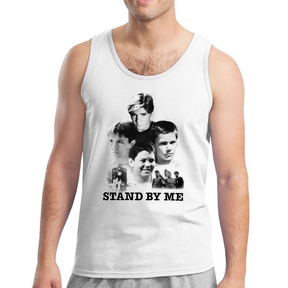 Stand By Me Poster Collage Men's White Tank Top NEW Sizes S2XL