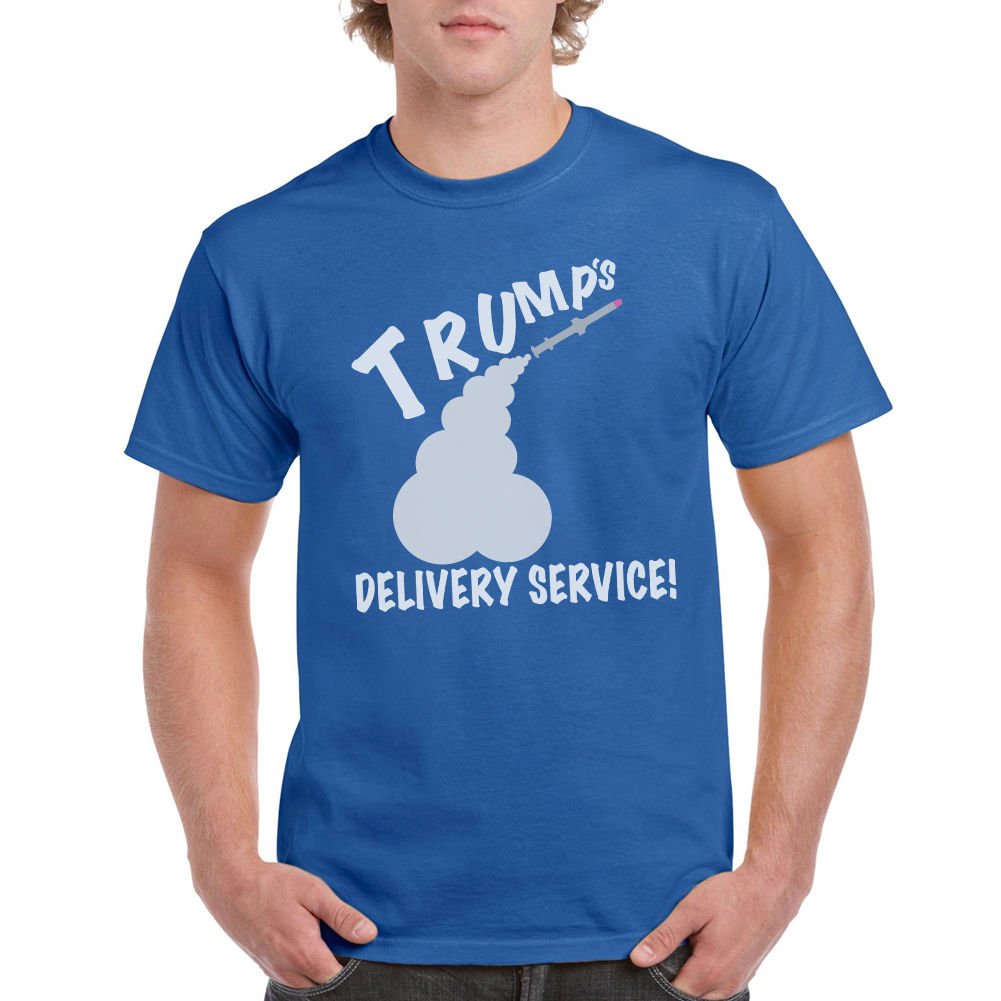 Delivery Service Men's Blue T-shirt NEW Sizes S-2XL