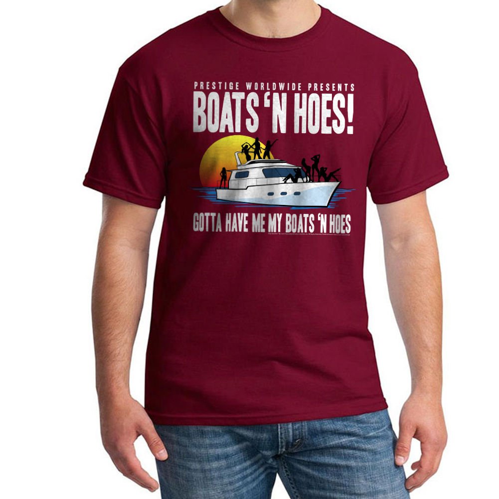 Step Brothers Boats N Hoes Men's Cardinal T-shirt NEW Sizes S-2XL