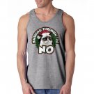 Grumpy Cat Dashing No Men's Sports Grey Tank Top NEW Sizes S-2XL