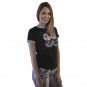 Disney Faded Minnie Mouse & Mickey Mouse Junior's Black T-shirt NEW Sizes S-L