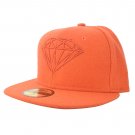 Diamond Brilliant Fitted New Era 59 Fifty CAP Orange New Sizes 7-7 5/8