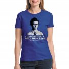 Napoleon Dynamite Bass Women's Royal Blue Funny T-shirt NEW Sizes S-2XL
