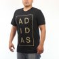 Adidas Golden Performance Logo Men's Black T-shirt NEW Sizes L-XL
