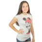 Disney Minnie Mouse Surprise Junior's Grey T-shirt NEW Sizes XS-2XL