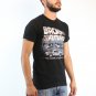 Back To The Future Time Machine With Style Men's Black T-shirt NEW Sizes S-2XL