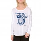 Grumpy Cat Its You Women's White Blouse NEW Size M
