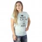 Three For Twelve Keep Calm and Be Mine Junior's Blue T-shirt NEW Sizes M-XL