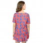 Blue Hearts & Stripes Short Sleeve Red Frill Dress New Sizes S-XL