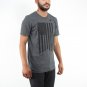 Adidas USA Flag performance logo regular fit Men's Grey T-shirt NEW Sizes M-XL